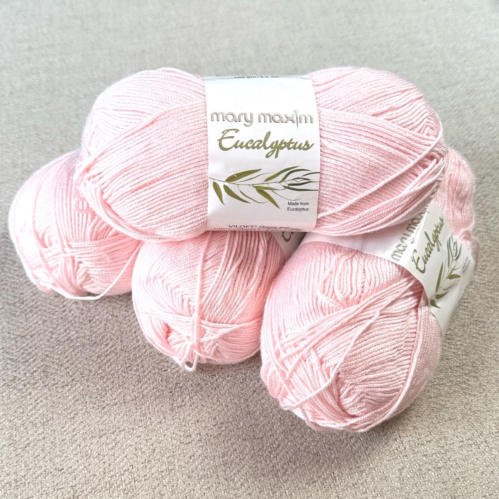 Mary Maxim • Eucalyptus Pink Yarn Bundle